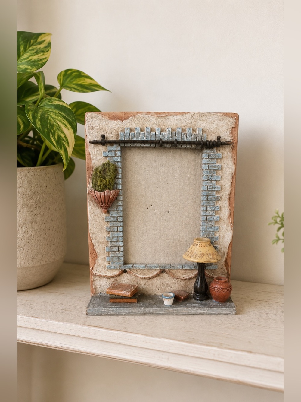 Italian Villa Window Resin 3D Picture‎ Frame Brick Cottagecore Decor Eclectic